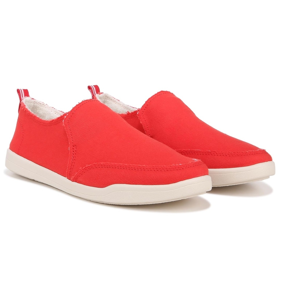 MALIBU SLIP ON CANVAS - Red Photo