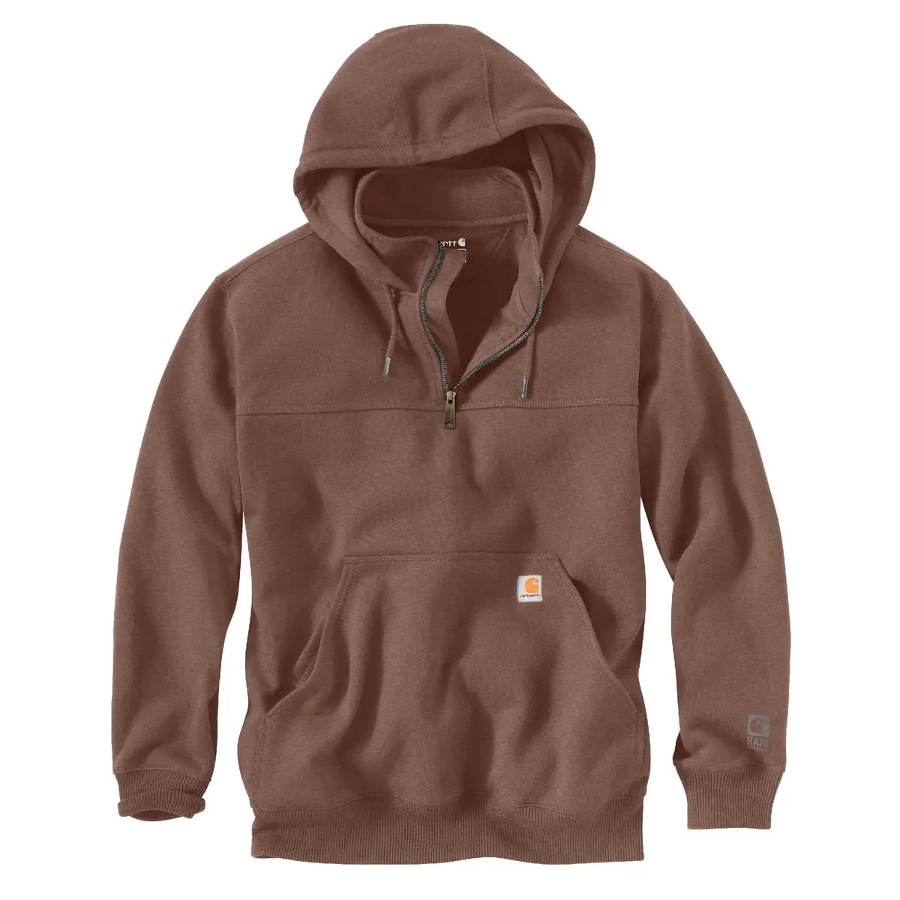 RD LOOSE FIT HW 1/4-ZIP HOODIE - MOCHA Photo