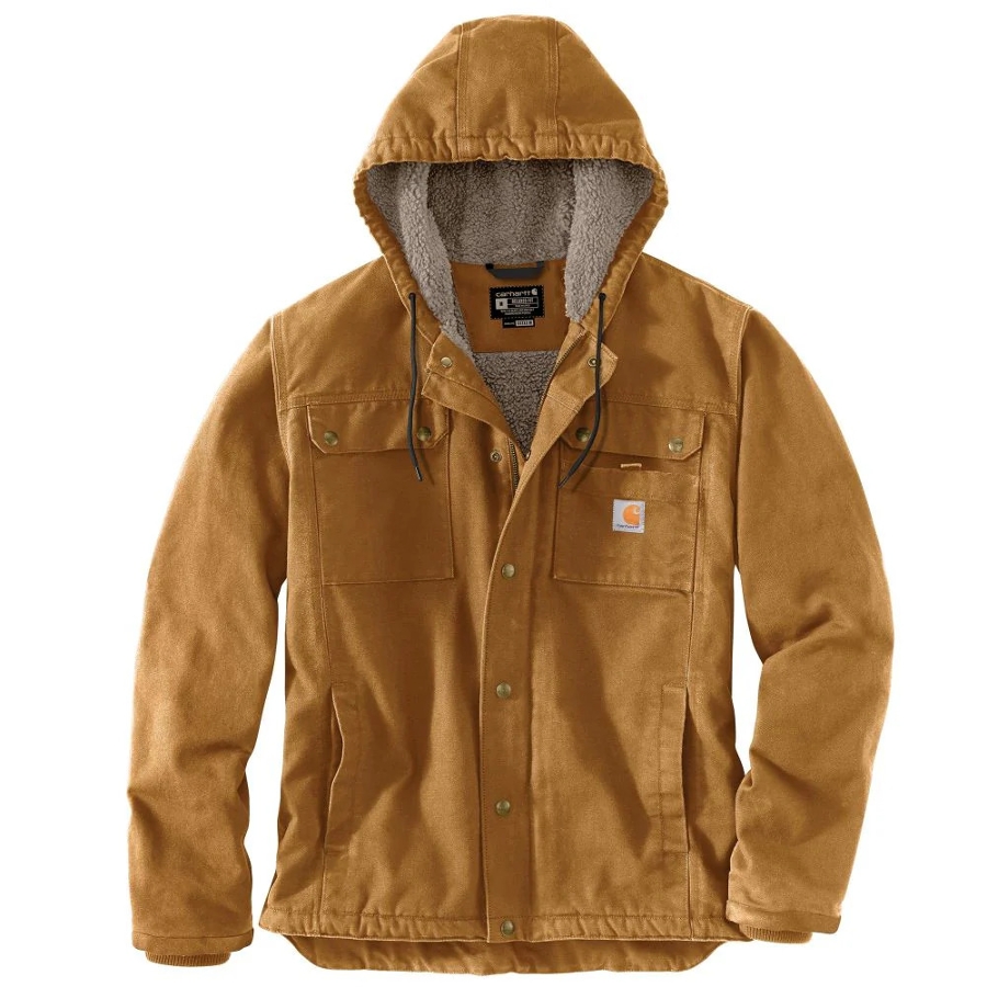 SHERPA WASHED UTILITY JACKET - BROWN Photo