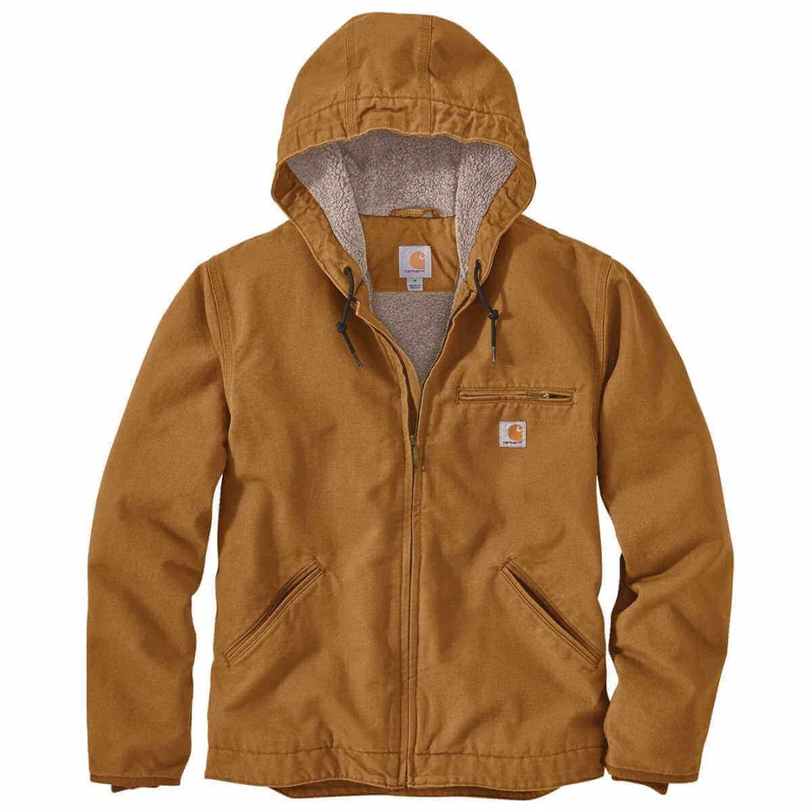 WASHED DUCK SHERPA JACKET - CARHARTT B Photo