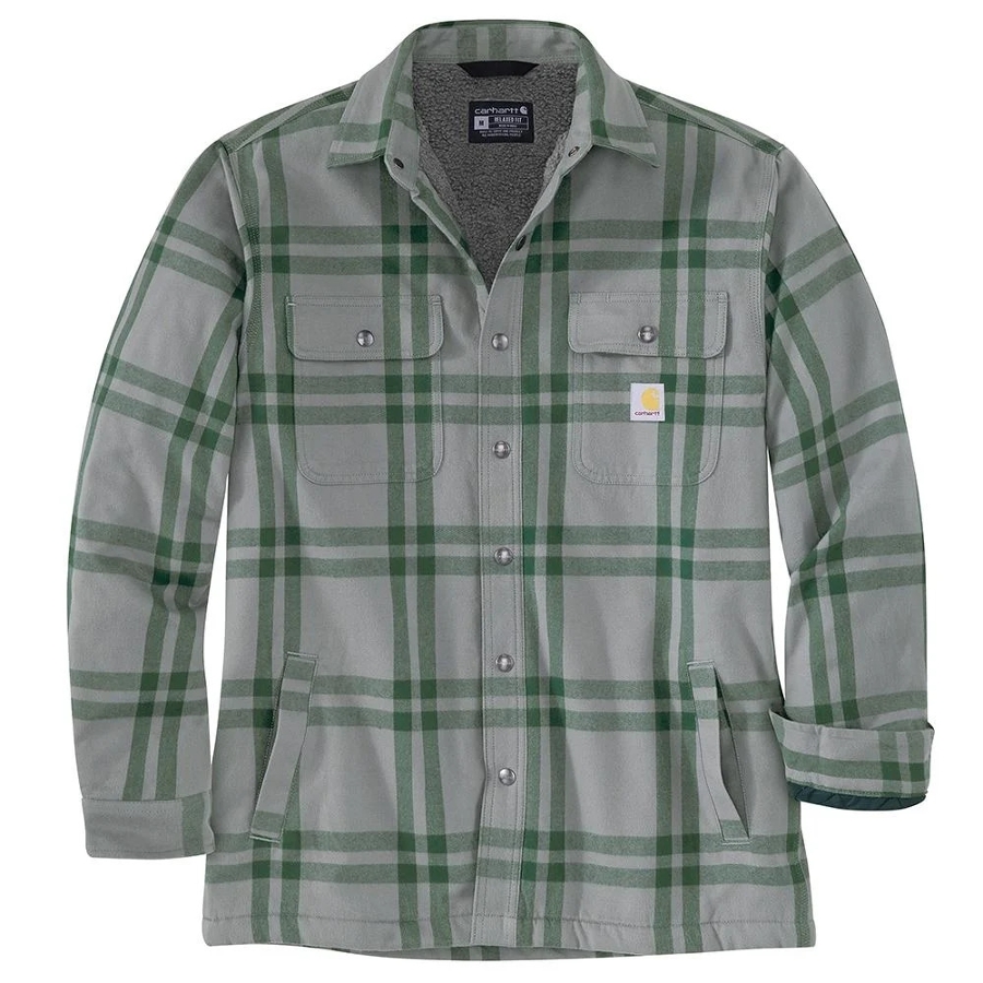 RF FLANNEL SHERPA SHIRT JAC - ASH Photo