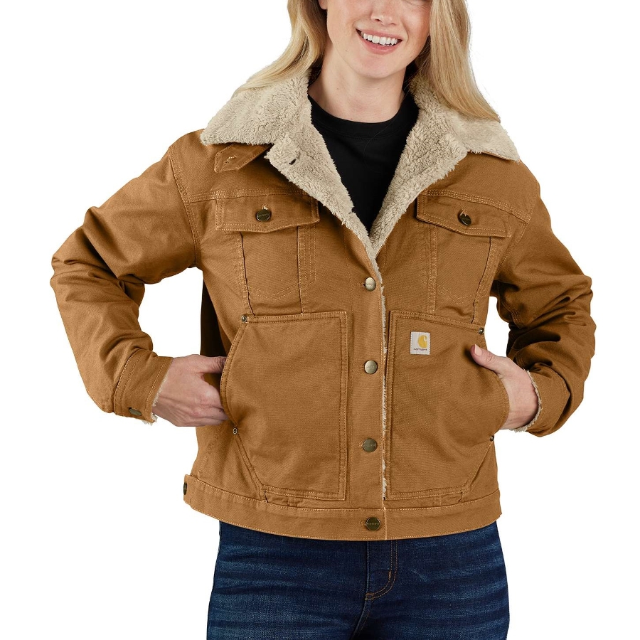 RUGGED LF CANVAS SHERPA JACKET - CARHARTT B Photo