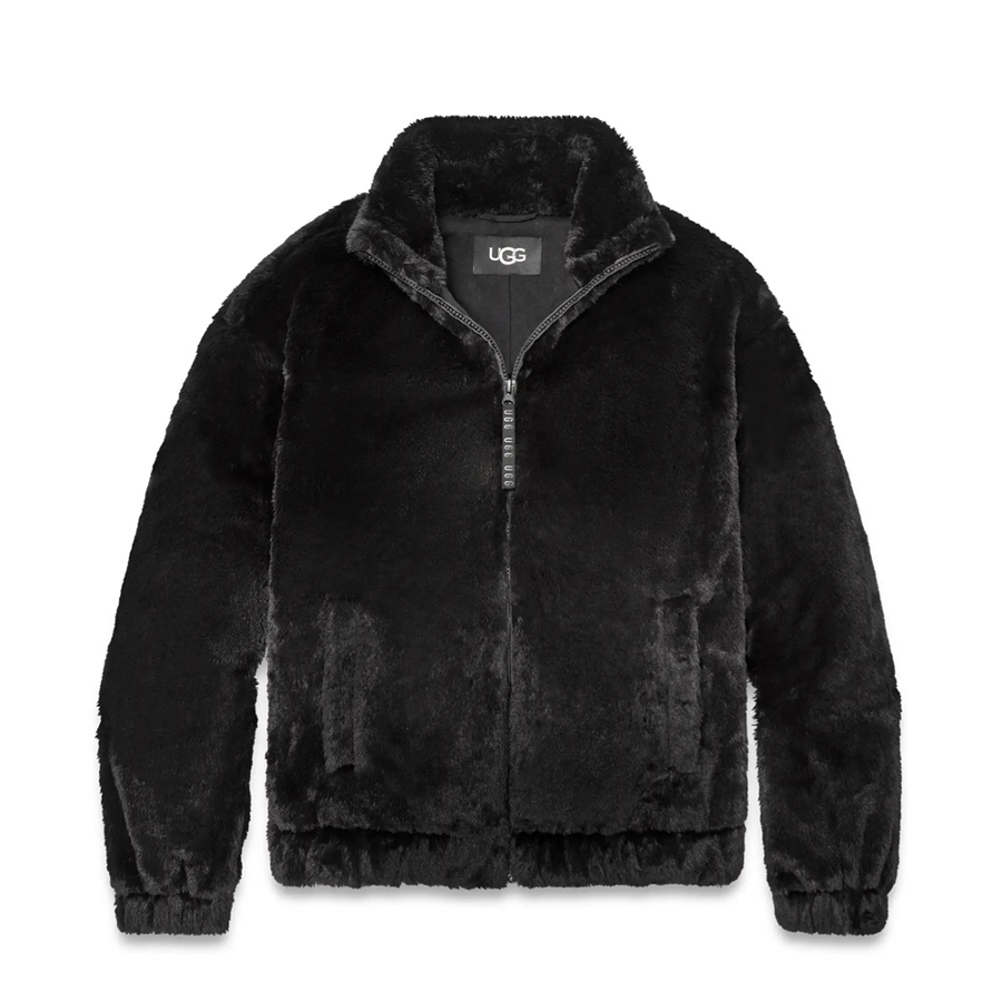 TASH FAUX FUR JACKET - BLACK Photo