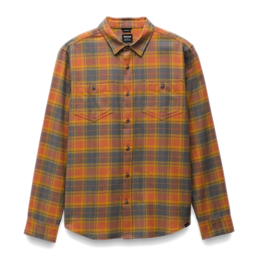 DOLBERG FLANNEL SHIRT - TERRACOTTA Photo