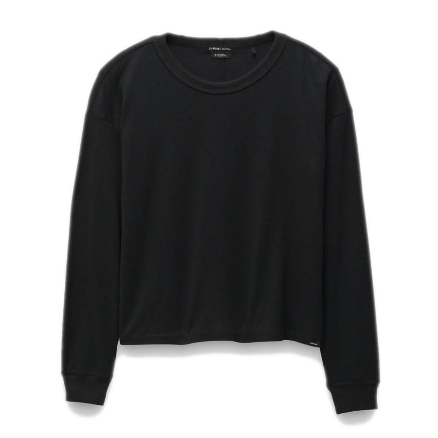 COZY UP LONG SLEEVE CREW - BLACK Photo