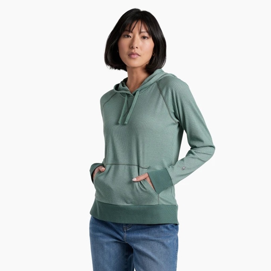 STRIA PULLOVER HOODY - AGAVE Photo