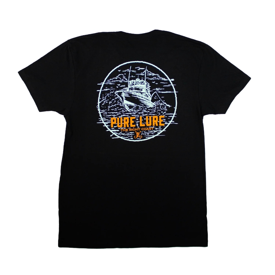 SHIP AT SEA SS T-SHIRT - BLK/ORG Photo