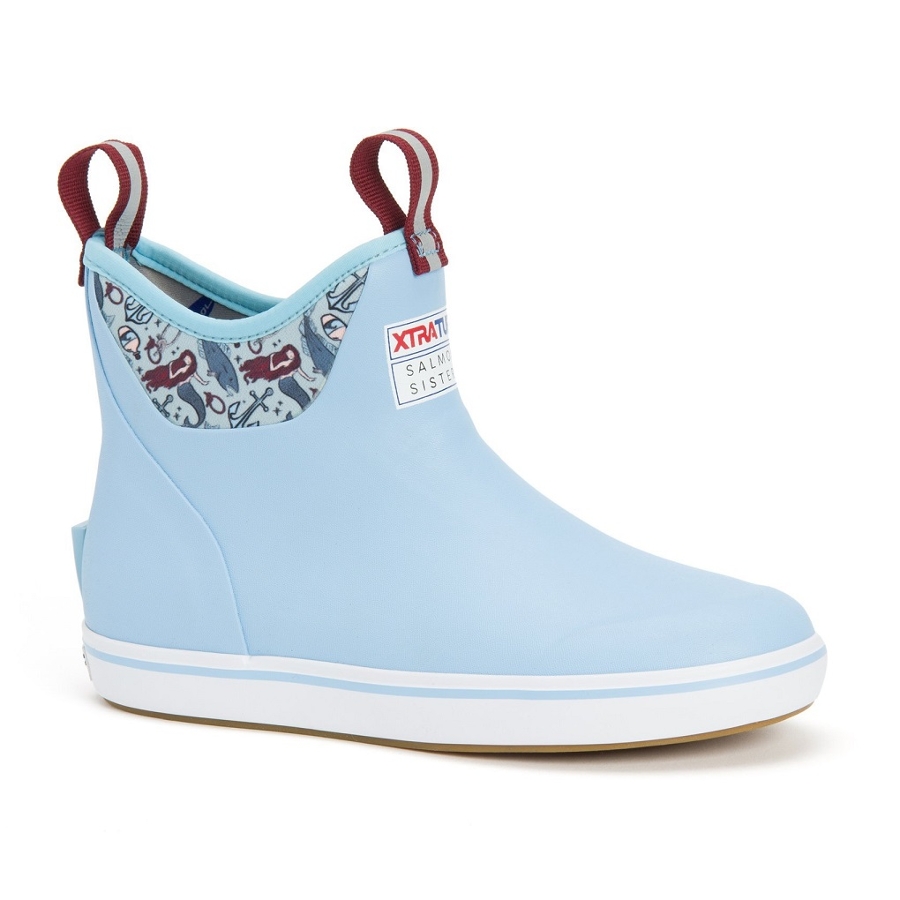 SALMON SISTERS 6 IN ANKLE DECK - Blue Photo